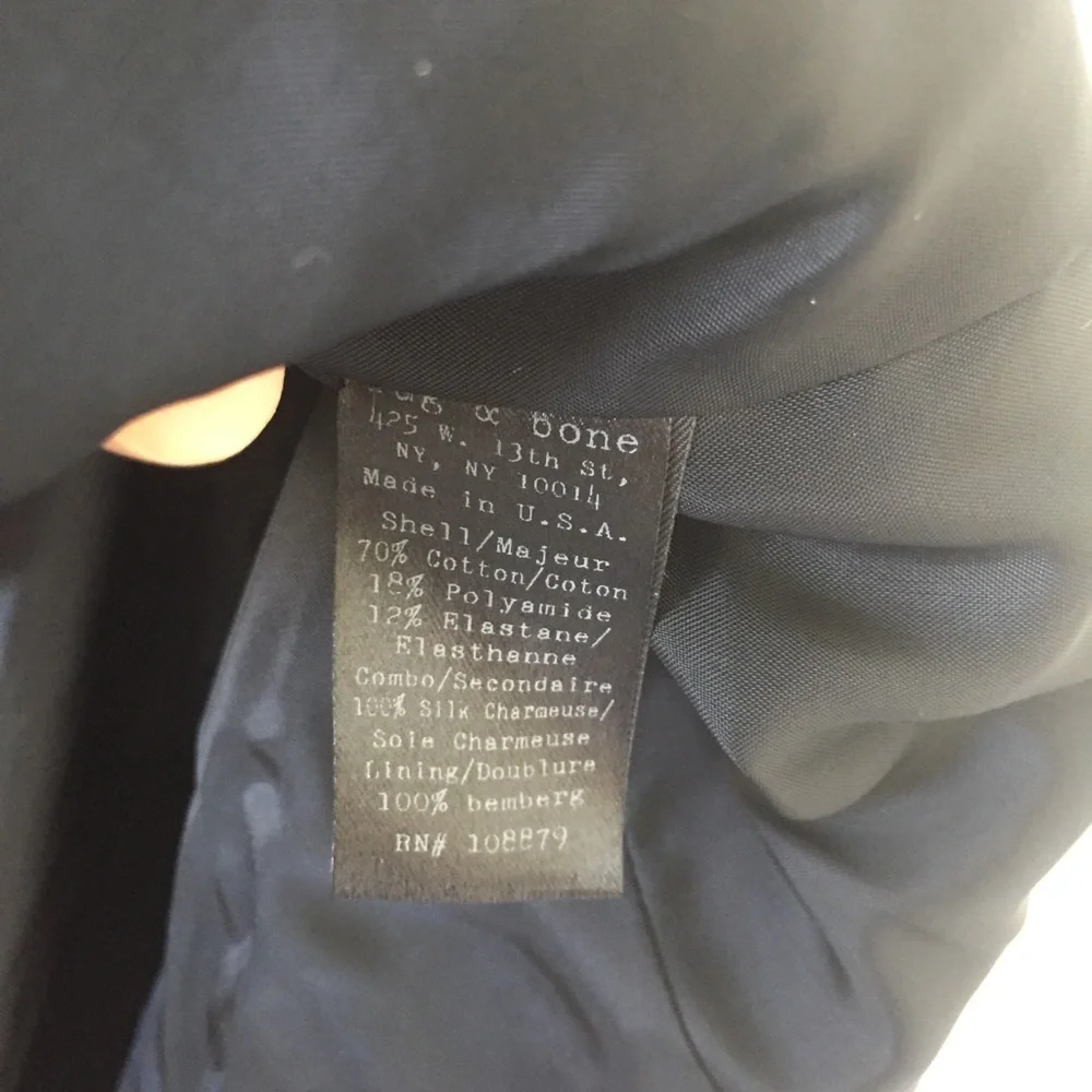 Rag & Bone Purple One Button Blazer - Picture 6 of 6